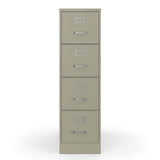 STAPLES Commercial 4-Drawer Vertical File Cabinet, Locking, Letter, Putty/Beige, 22-inch D (22336D) STAPLES