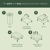 Furinno Tidur Cooling Gel Memory Foam Mattress, 10 Inch, Twin, White Furinno