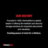 SentrySafe Gun Safe with Digital Keypad Lock, Pistol Safe with Capacity for One Handgun, Firearm Storage with Bolt Down Kit for Home, Car, QAP1E SentrySafe