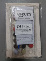 ABEUTY DIY Paint by Numbers for Adults Beginner, Purple Flower Rural Cabin Landscape 16x20 inches Number Painting Home Decoration Crafts (No Frame) ABEUTY