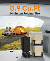 Wagons Carts Foldable, Collapsible Foldable Wagon 330lbs Capacity, Large Capacity Foldable Wagon with All-Terrain Wheels,Heavy Duty Utility Wagon Cart with Brakes for Beach Camping Shopping Sports Raynesys