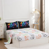 NTBED Game Console Comforter Set for Boys Girls Kids Space Universe Gaming Geometric Lightweight Microfiber Gamer Bedding Sets (Multi, Twin 5Pcs) NTBED