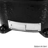 Primo 774 Ceramic Charcoal Smoker Grill, Oval Junior Primo