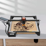 VEVOR 10W Output, Laser Engraving Cutter Machine, 14.9 x 15.7 in/38 x 40 cm Working Area, 10000 mm/min Movement Speed, Compressed Spot with Eye Protection, for Wood, Certain Metal, Black VEVOR