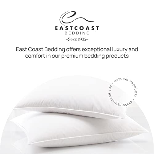 East Coast Bedding Balanced Dream 50/50 Goose Feather Down King Pillow 20x36 Inch Medium Support with 100% Cotton Shell – Single Pack East Coast Bedding
