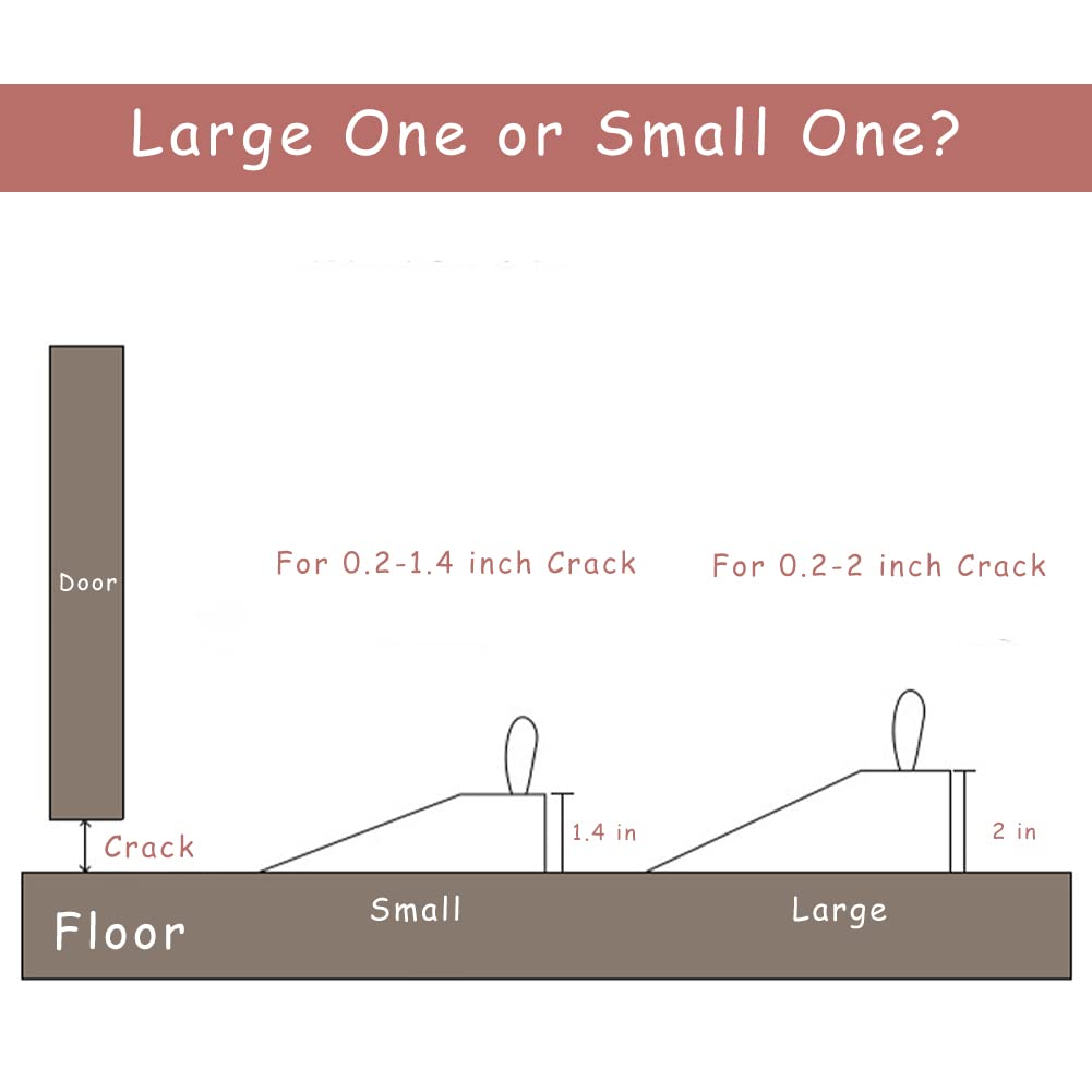 Wooden Door Stopper Non-Slip Security Wood Door Wedge with Leather Strap for Hanging Door Stopper 1Pack, in House Bedroom Office Living Room Hotel Cabin koofull