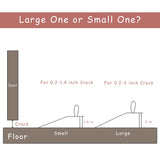 Wooden Door Stopper Non-Slip Security Wood Door Wedge with Leather Strap for Hanging Door Stopper 1Pack, in House Bedroom Office Living Room Hotel Cabin koofull