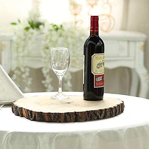 BalsaCircle 14-18-Inch Wide Natural Round Poplar Wooden Slices Party Tabletop Centerpieces - Wedding Party Crafts Home Decorations BalsaCircle BalsaCircle Centerpieces
