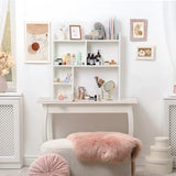 Deli 5-Tier Desktop Shelf - Versatile Wood Desk Hutch Organiser for Home and Office deli