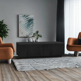 Henn&Hart 48" Wide Rectangular Coffee Table in Black Grain Henn&Hart