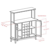 Winsome Beynac Bar Cappuccino Wine Cabinet Winsome