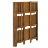 Casual Home 3-Shelf Stackable 27.5" Wide-Chestnut fold Bookcase Casual Home