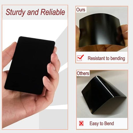 hansmaker 100 Pcs Metal Engraving Blanks Premium Aluminum Laser Engraving Business Card Multipurpose Custom Metal Cards 86 X 54 X 0.21 MM hansmaker