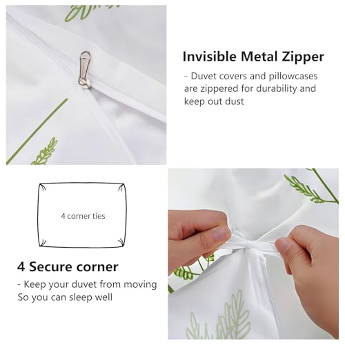 3-Piece Double-Sided Printed Duvet Cover Set Single – Soft Microfiber Bedding with Minimalist Carrot Modern Design with Zipper Closure,Includes 1 Duvet Cover + 2 Pillowcases Multicolor Generic