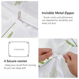 3-Piece Double-Sided Printed Duvet Cover Set Single – Soft Microfiber Bedding with Minimalist Carrot Modern Design with Zipper Closure,Includes 1 Duvet Cover + 2 Pillowcases Multicolor Generic