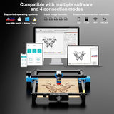 Twotrees TTS-55 Pro Laser Engraver 5500mW Laser Engraving Machine,Laser Cutter,30000mm/min Speed,0.08mm Laser Spot Engraver Machine for DIY,Wood,Metal,Acrylic,Glass,Stainless Steel Twotrees