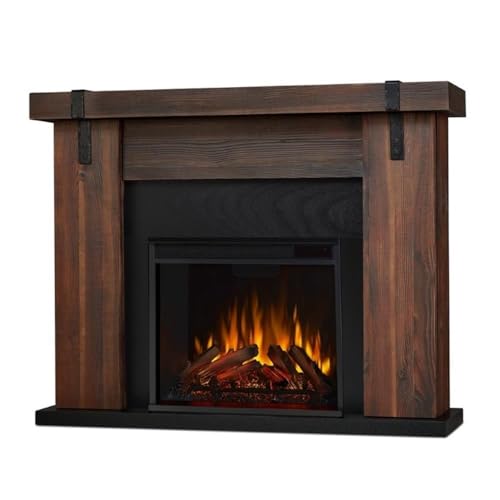 Aspen 49" Electric Fireplace in Chestnut Barnwood by Real Flame Real Flame