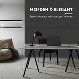 Wood Slat Wall Panel | 2 Pcs Soundproof Wall Panels 48" x 24.5" Wood Wall Panels 3D Sound Dampening Panels Wall Decoration - Black RITOLLO