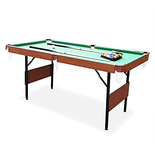 RACK Crucis 5.5-Foot Folding Billiard/Pool Table (Green 3-in-1 Multi Game) RACK