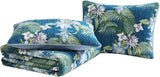 Tommy Bahama - King Quilt Set, Reversible Cotton Bedding with Matching Shams, Medium Weight, Oeko-Tex Certified (Southern Breeze Dark Blue) Tommy Bahama