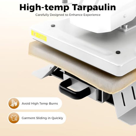 LyeXD 16x20 Inch Heat Press Machine, 1600W Digital T-Shirt Heat Press Machine w/Intelligent Temperature Control System, Heat Press Automatic Swing Away Sublimation Heat Transfer for T Shirts Bags LyeXD
