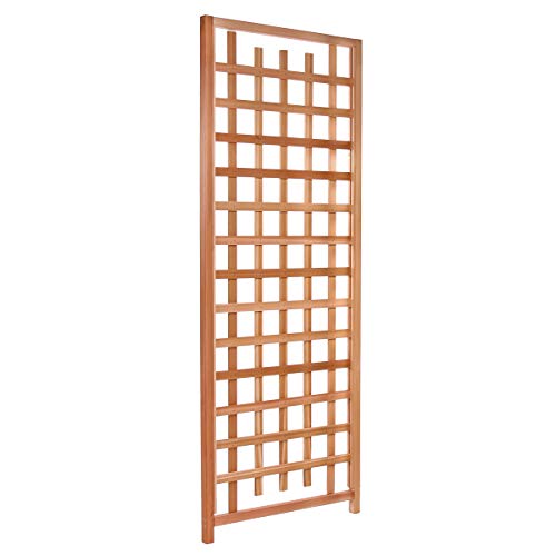 All Things Cedar TS33 Cedar Trellis Panel | Outdoor Garden Fence, Climbing Plants Support | Handcrafted Rot-Resistant Wood for Patio Privacy & Natural Elegance (33x2x84)