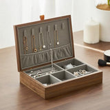 GeRRiT Handmade Box Solid wood jewelry box handmade can store earrings bracelets necklaces organization box accessories storage box suitable for her jewelry box GeRRiT