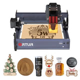 Ortur F20 Laser Engraver, 5000mW Laser Engraver Machine Class 4 Higher Accuracy Wood Cutter with Large Working Area 150x150mm, 15000mm/min Engraving Speed for Wood Acrylic Metal Glass Ortur