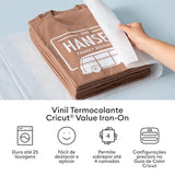 Cricut® Value Iron-On, Rainbow Sampler - 12 in x 3 ft (10 ct)- HTV Heat Transfer Vinyl Cricut