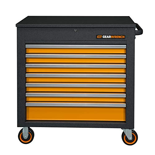GEARWRENCH 35" 7 Drawer GSX Series Rolling Tool Cart with Tilt Top - 83246 GEARWRENCH