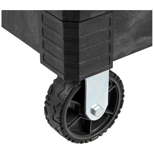 Klein Tools 54831MB MODbox Utility Cart, 2-Shelf Heavy Duty Rolling Tool Cart, 500-Pound Capacity, 6-Inch Wheels, for Jobsite, Warehouse Klein Tools