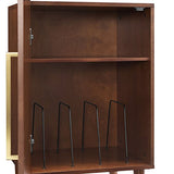 Crosley Furniture Everett Record Player Stand with Storage for Vinyl Records, Mahogany Crosley