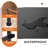 Sweetcrispy 4 Drawer Dresser, Fabric Storage Tower Organizer with Sturdy Steel Frame and Wood Top, Easy Pull Handles, for Bedroom, Closet, Entryway, Hallway, Brown Sweetcrispy