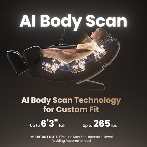 BOB AND BRAD iMaster Pro 4D Full Body Massage Chair, Co-Developed with Physical Therapists, 166° Zero Gravity SL-Track Recliner, Voice Control, Heat, Deep Tissue & Auto-Extend Calf for Tall Users BOB AND BRAD