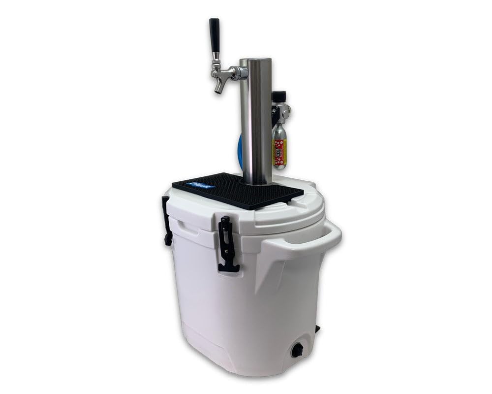Coldbreak ColdOne Portable Kegerator, 2 Gallon Keg, Batch Craft Coctails, Easy Fill 256 oz Keg (Greg) Coldbreak