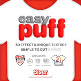 SISER Easy Puff HTV 12''x1yd - 3D Puffy Heat Transfer Vinyl (Dark Gray) Siser