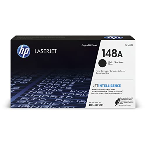 HP 148A Black Laserjet Toner Cartridge | This Cartridge Works Laserjet Pro 4001, MFP 4101 | W1480A HP