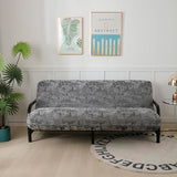 OctoRose Full Size 54x75x8inch 3 Side Zipper Chenille Grey Relif Futon Cover Sofa Daybed Couch Mattress Slipcover (Chenille-Grey-Relief, Full Size) OctoRose