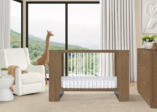 Delta Children Aerin 4-in-1 Convertible Crib - Greenguard Gold Certified, Aged Oak Delta Children