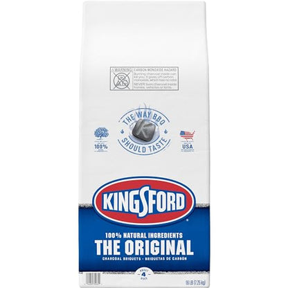 Kingsford Original Charcoal Briquettes, BBQ Charcoal for Grilling, 16 Pounds (Package May Vary)