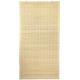 ORIENTAL Furniture Bamboo Cordless Window Shade - Natural 36" W Red Lantern