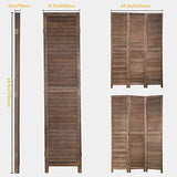 Room Dividers and Folding Privacy Screens, 3 Panel 69 Inch Tall Portable Room Seperating Divider, Handwork Solid Wood Room Divider Wall, Room Partitions and Dividers Freestanding for Home Office Dkeli