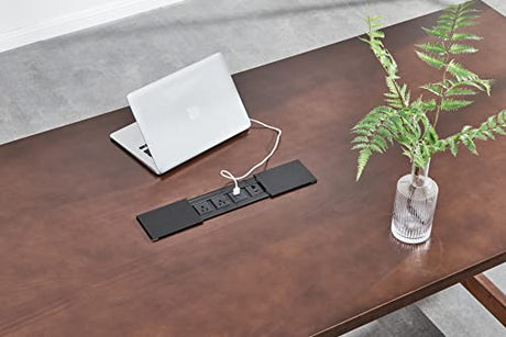 woJKod Pine Wood 8FT Table Rectangular, Kitchen Dining Table, Modern Conference Desk Table for Office-Bouns Socket/Console woJKod