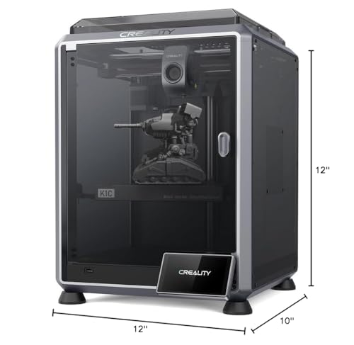 Creality K1C 3D Printer, 2024 New Version 600mm/s Fast Printing Speed and Clog-free Direct Extruder, Support 300℃ Printing and Carbon Fiber Filament, Auto Leveling and AI Camera 8.66*8.66*9.8 - WoodArtSupply