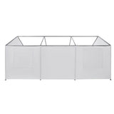 TGEHAP Carport Replacement Sidewall Replacement Sidewall Tarp Top for 10' x 20' Carport Frame Replacement Side Wall Cover Top Cover and Frame Not Included (White) TGEHAP