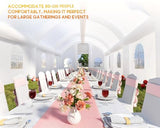 Albott 40x23x15FT Commercial Inflatable Wedding Tent, 210D Oxford Fabric Portable Heavy Duty Party Tent with 8 Sand Bags & 2 Roll-Up Doors, Gazebo Event House for Birthday Wedding Backyard Party Albott