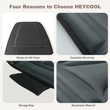 Heycool Vibration Back Massager with Heat, Massage Chair Pad with 10 Vibration Motors & 2 Heating Levels, Chair Massager for Recliner, Office Chair, Sofa Heycool