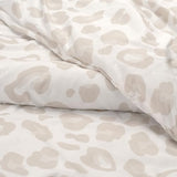 Chanasya Premium King Size Beige Leopard Comforter Set – Soft Animal Print Microfiber Bedding – 3 Piece Set with 1 Comforter and 2 Pillow Shams - King Chanasya