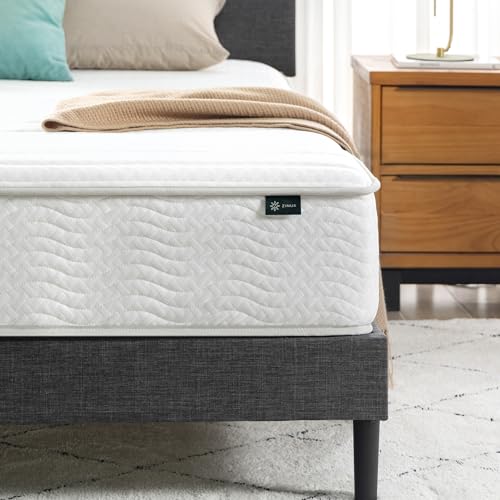 ZINUS 10 Inch Foam and Spring Hybrid Mattress [New Version], Twin, Fiberglass Free, Medium Firmness, Durable Support, Certified Safe Foams & Fabric, Mattress in A Box Zinus