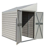 Arrow YS47-A Compact Galvanized Steel Storage Shed with Pent Roof, 4' x 7' Arrow Shed